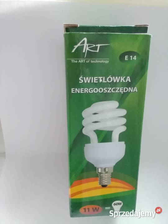 Świetlówka i energooszczędna 15w E 14 biały Łódź sprzedam