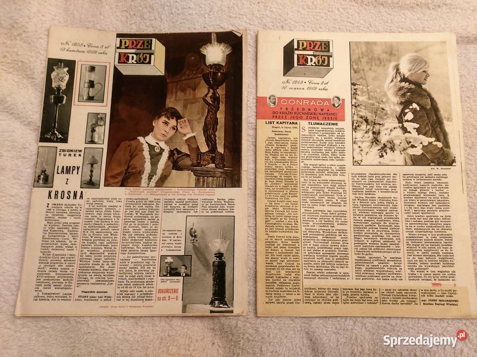 Zestaw 2 gazety przekrój z 1969 roku 1249 i 1253 Tarnów