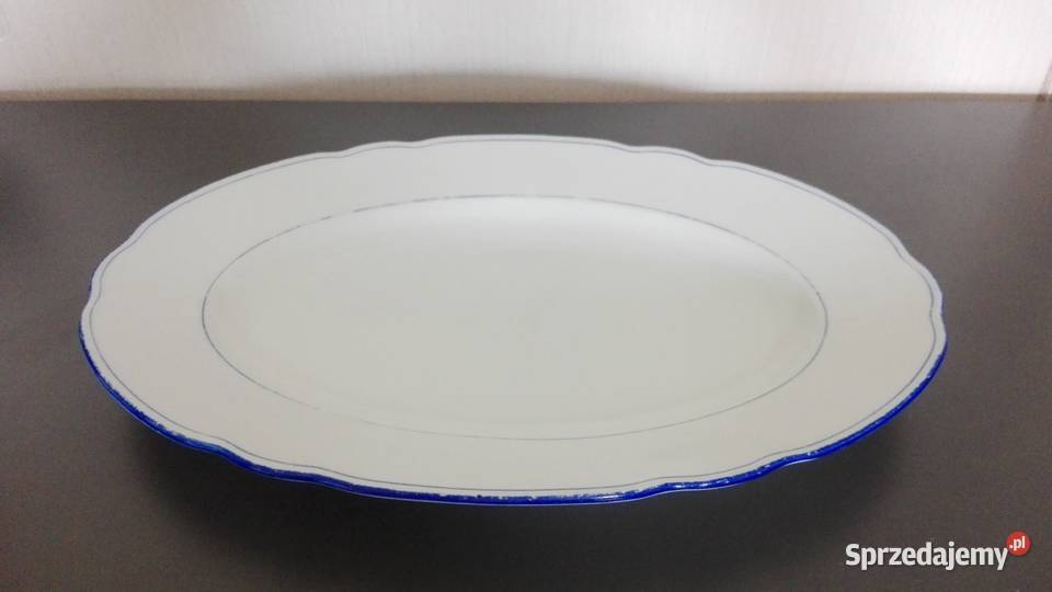 Półmisek duży ANTYK porcelana Bareuther Bavaria Warpechy Stare