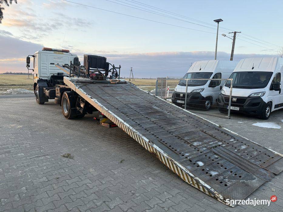 Man TGM 18 Pomoc Drogowa plyta hydrauliczna manualna Sobiesiernie