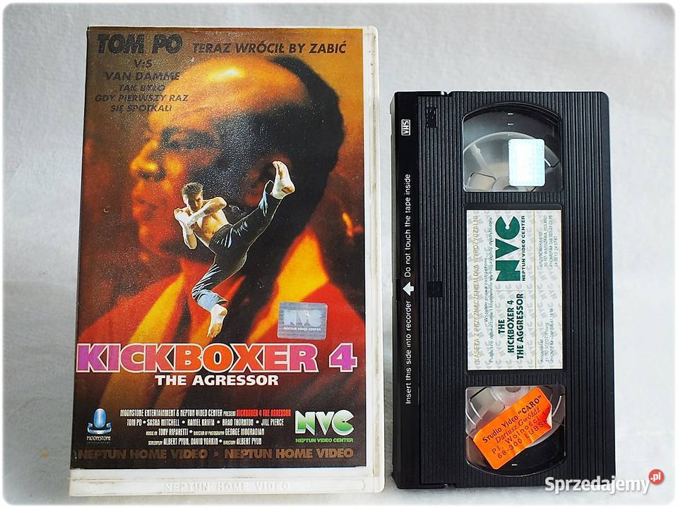 Kaseta VHS Kickboxer 4 The Aggressor ORYGINAŁ Żary