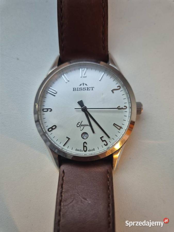 ZEGAREK MĘSKI BISSET ELEGANCE STALOWY BSD X17 Męskie śląskie