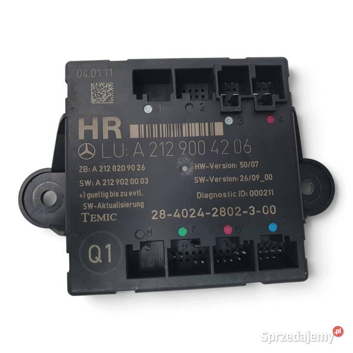 MODUŁ STEROWNIK DRZWI Mercedes W212 A2129004206 Chełm