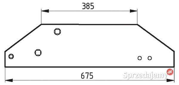 Płoza długa trapezowa prawa 063601 5040063601 Kamionna sprzedam