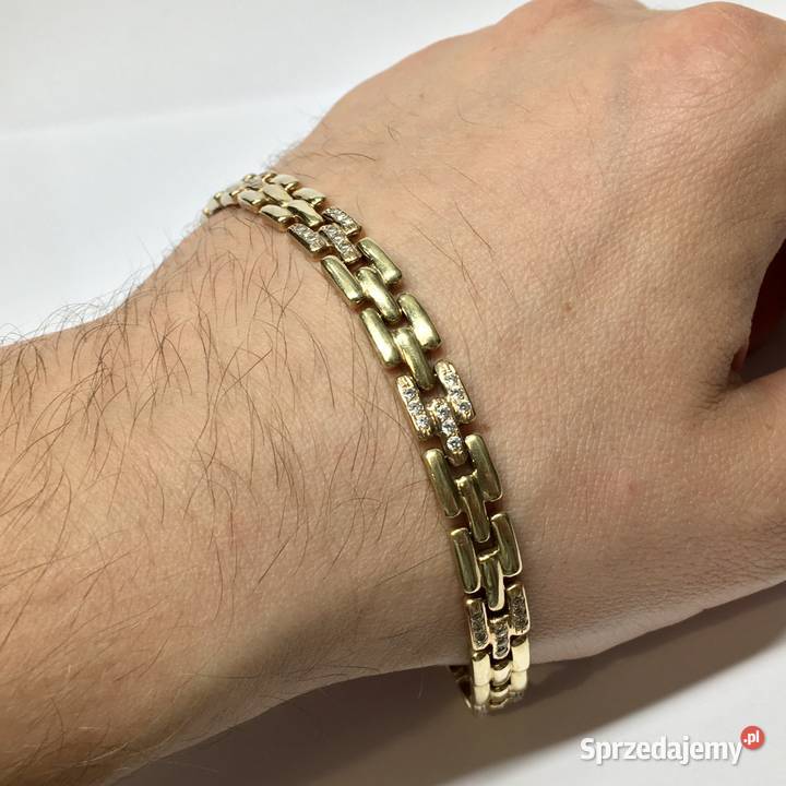 Złota BRANSOLETKA damska 585 14K wyjątkowy WZÓR Warszawa
