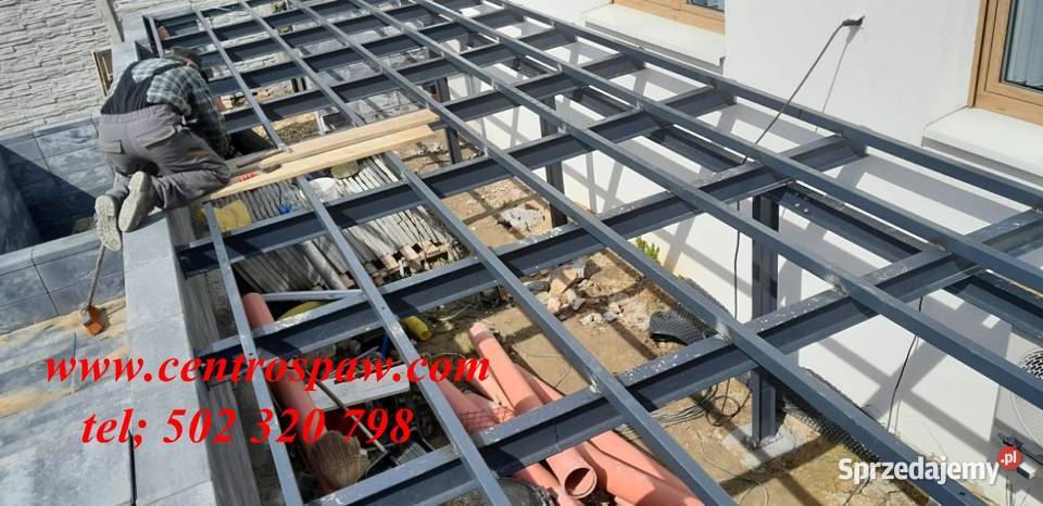 Schody konstrukcja metalowa stelaż stalowy