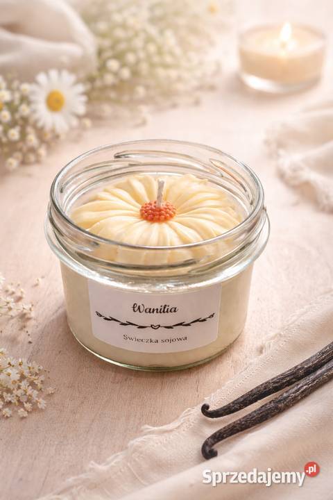 Świeczka sojowa Wanilia wielkopolskie Łowyń sprzedam