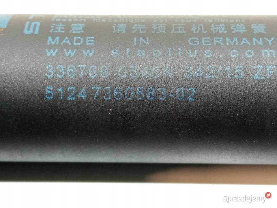 SIŁOWNIK KLAPY LEWY PRAWY KOMPLET 7360583 Bmw