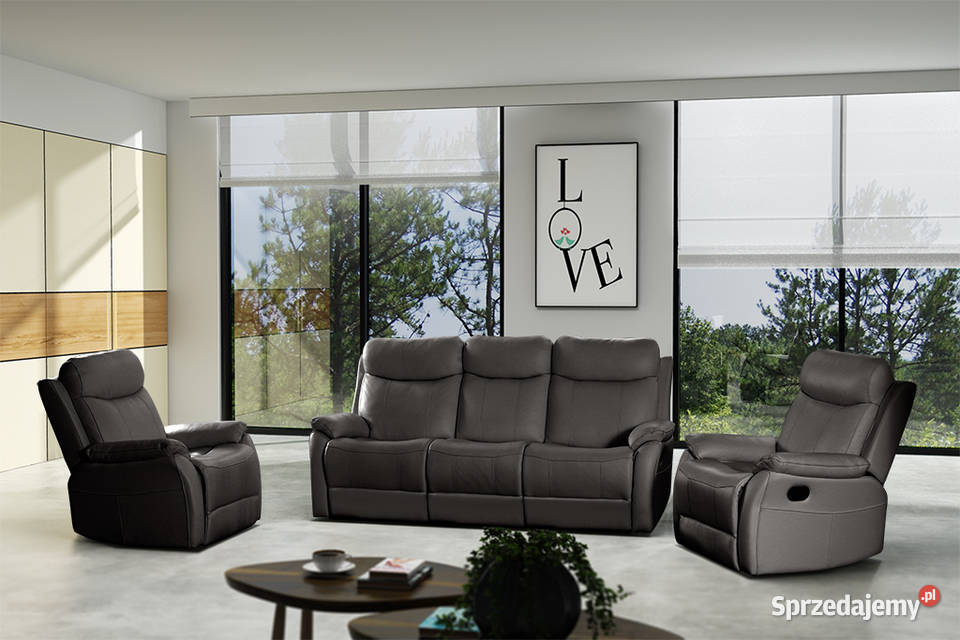 Zestaw Wypoczynkowy z Relaxem Miękki Wygoda Warszawa