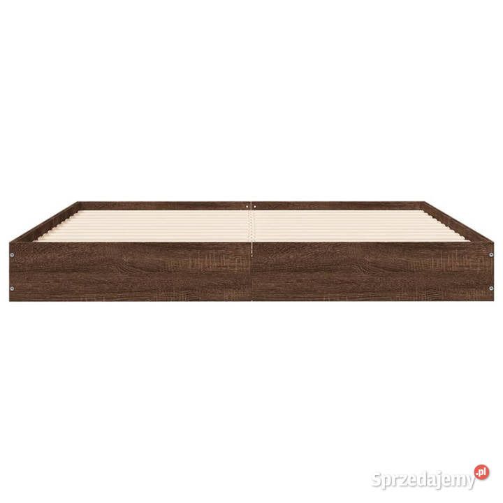 Łóżko bez materaca brązowy dąb 140x200 WM842027