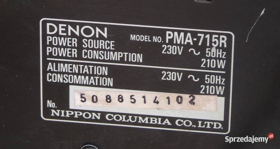 Wzmacniacz Denon PMA715R świetne stereo DOSTAWA podkarpackie Jasło sprzedam