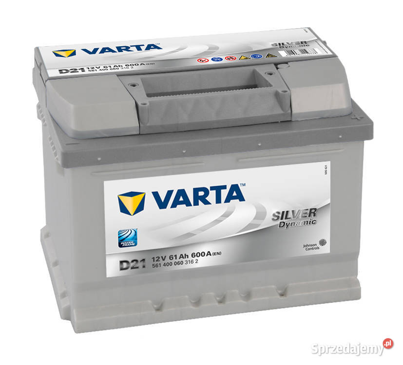 Akumulator Varta Silver Dynamic 12V 61Ah 600A osobowe Motoryzacja Luboń sprzedam