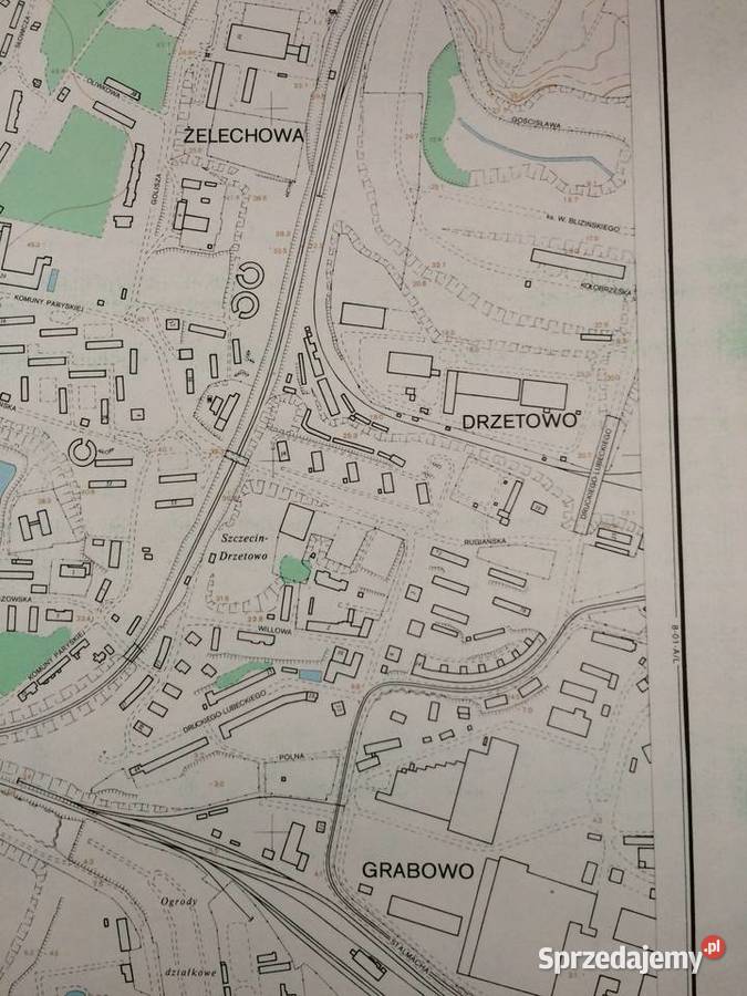 2534 Mapa Tematyczna Szczecin zachodniopomorskie sprzedam