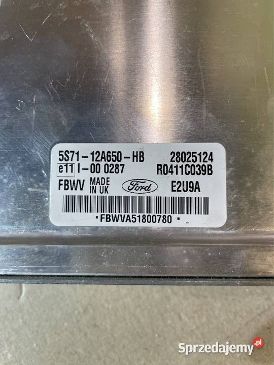 Komputer silnika 5S7112A650HB Ford mondeo mk3 komputery Szczecin sprzedam