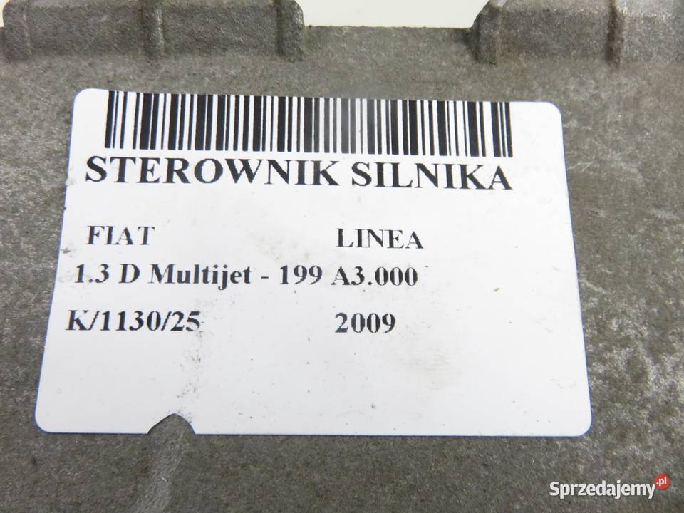 STEROWNIK FIAT LINEA 13 D Multijet 90 51862556 osobowe sprzedam
