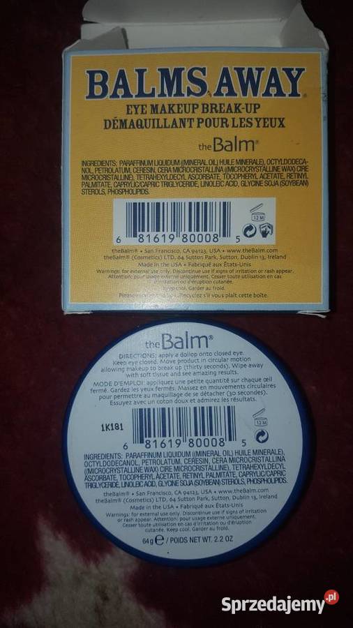 Balms away the balm emulsja do demakijażu Zdrowie i Uroda Stalowa Wola