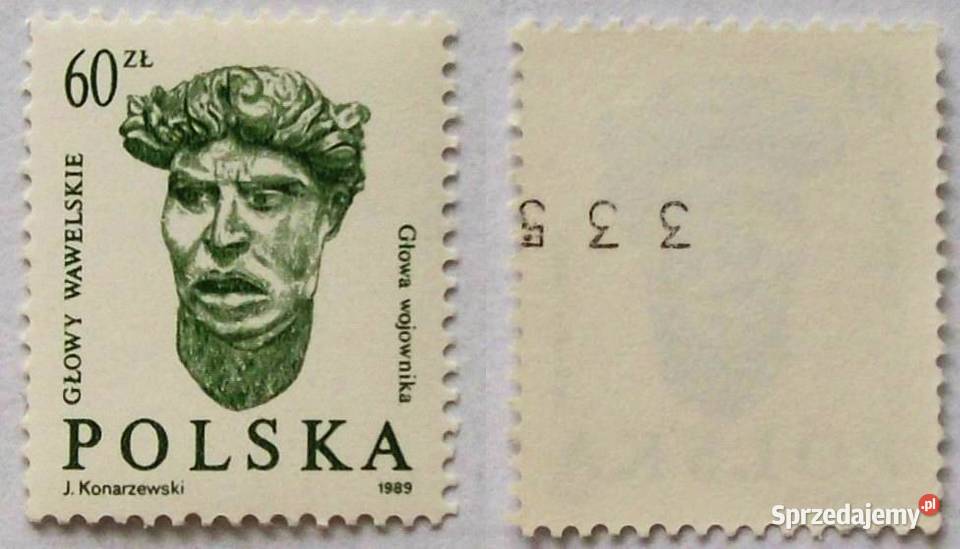 ZNACZKI POLSKIE 1989 Fi 3088 z numerem Filatelistyka Leźnica Wielka-Osiedle
