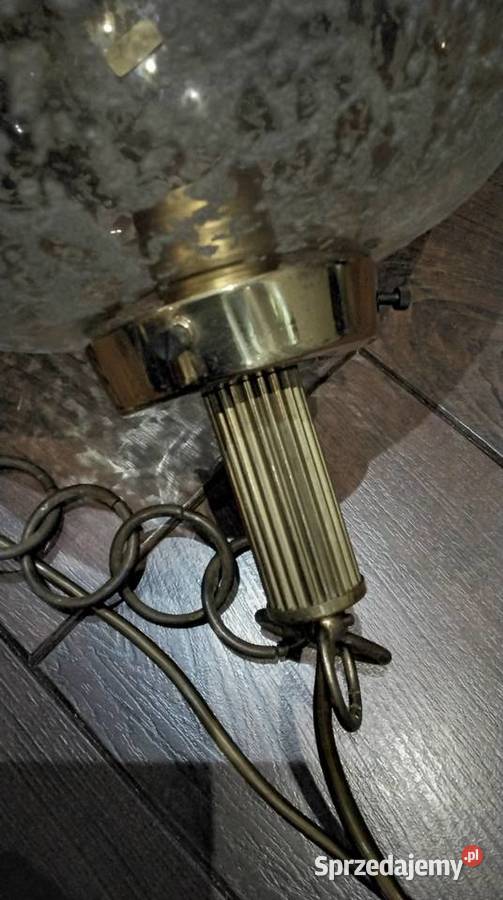 Lampa Wisząca SAKU Szklana Kula Vintage lata
