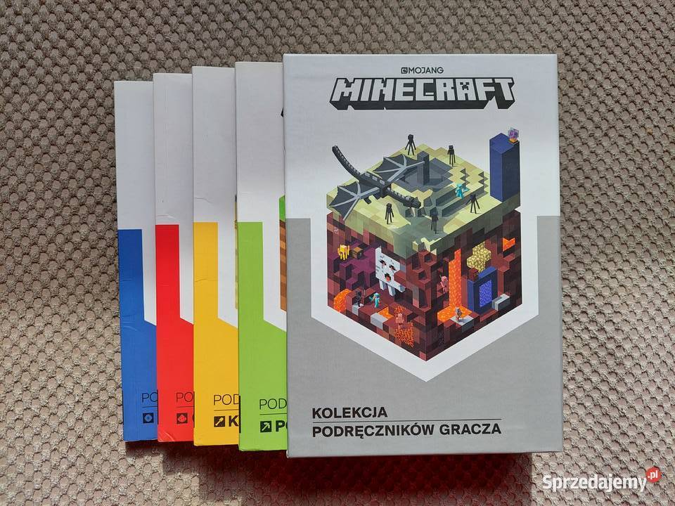MINECRAFT kolekcja podręczników gracza w etui Kraków sprzedam