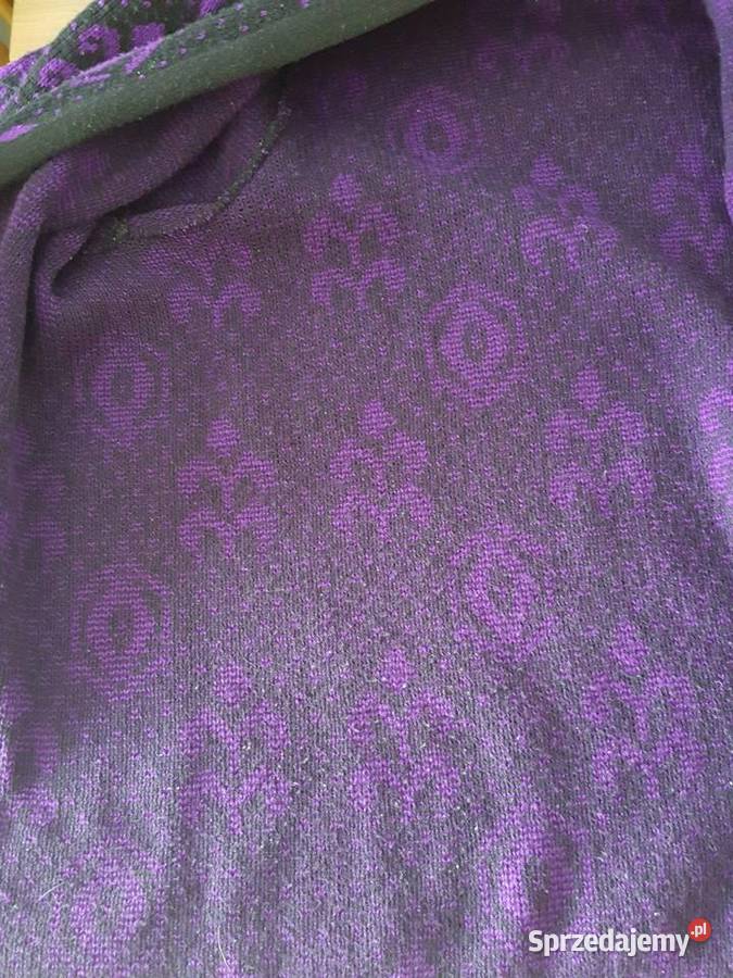 Sweter kardigan vintage duży rozmiar XXL Bez kaptura wielkopolskie Złotniki