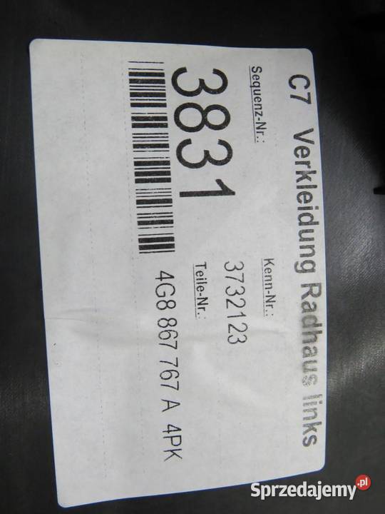 OSŁONA PROGU LEWA PRAWA AUDI A7 4G