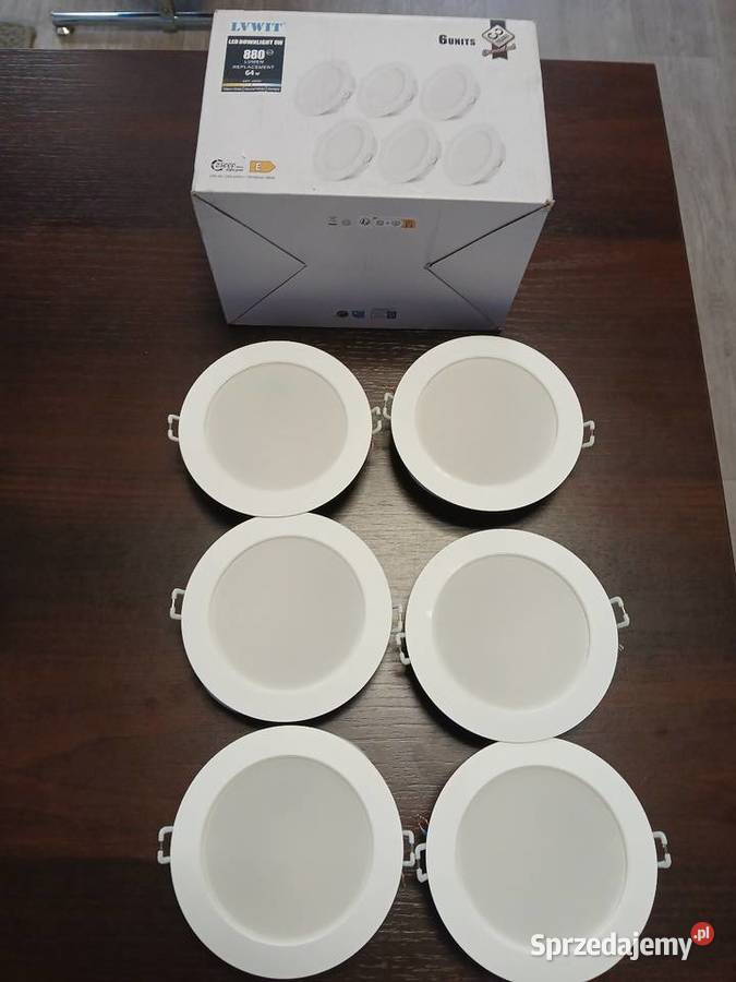 Zestaw 6 sztuk okrągłych paneli LED Pozostałe małopolskie Nowy Targ