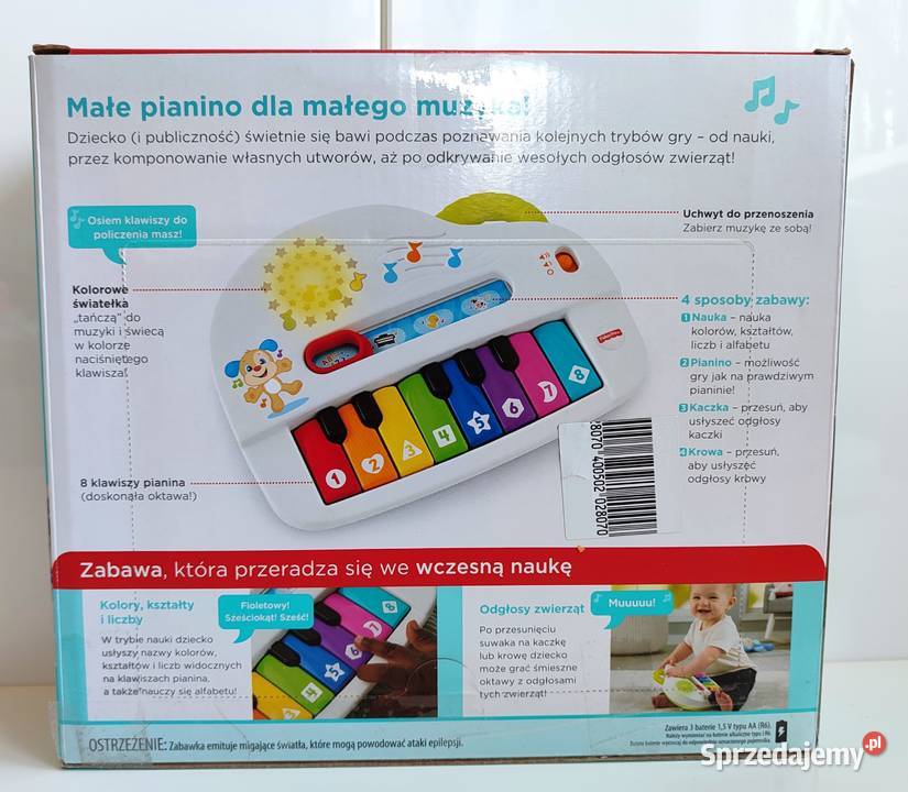 Pianinko Malucha zabawka interaktywna Fisher Katowice