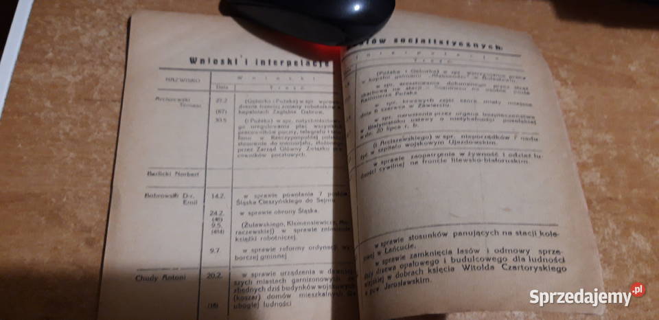 PRZEWRÓT W POLSCEIISEJMPOSEŁ Z DUnikat hist z Iwno sprzedam