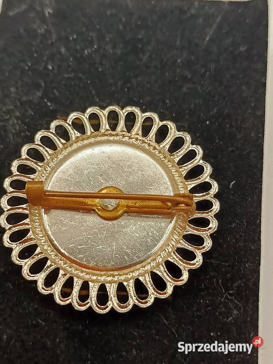 BIŻUTERIA BROSZKA PIĘKNA MONETA KWIAT lubelskie