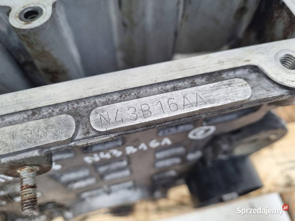 BLOK SILNIKA BMW E90 E91 E92 E87 16 N43B16A Rudka