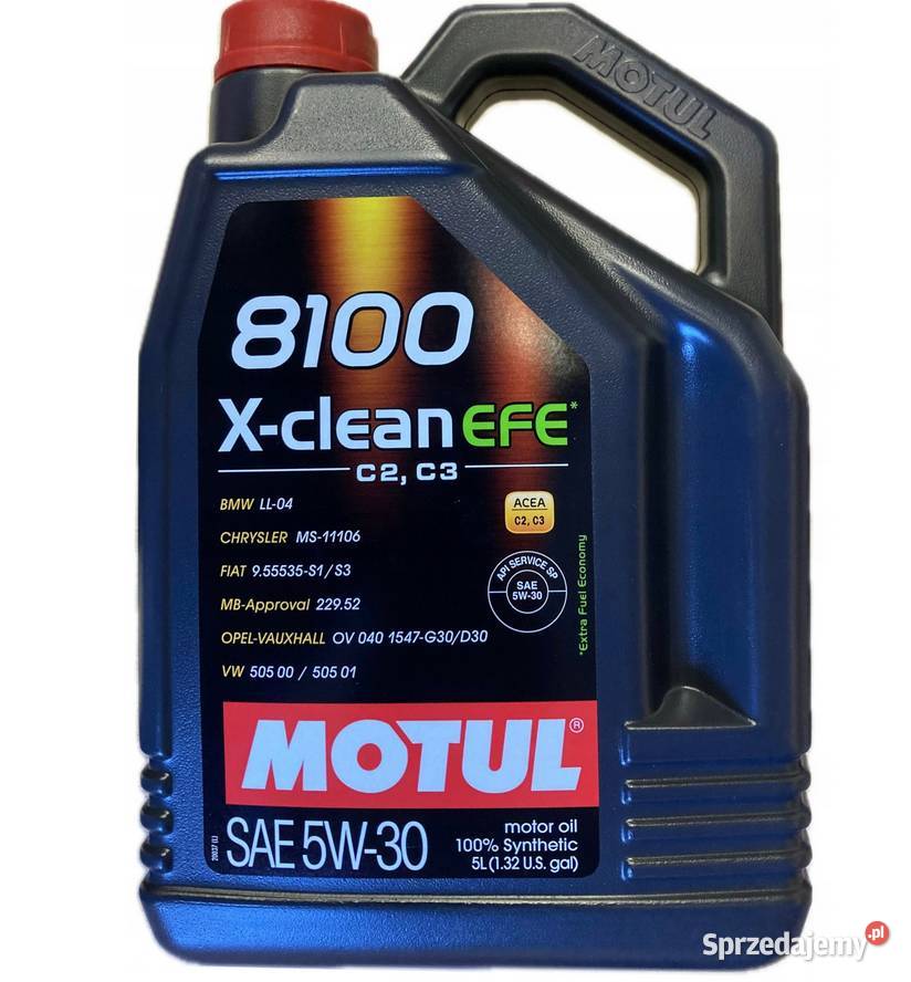 Motul 8100 XClean EFE C2C3 5W30 5L 50501 Nowa Karczma