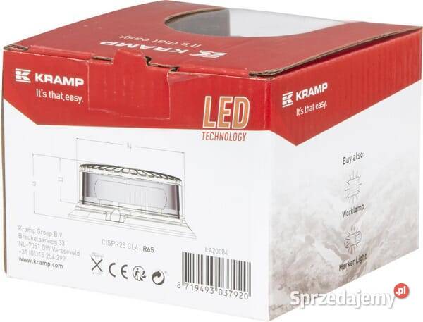 Lampa błyskowa LED LP przykręcana LA20084