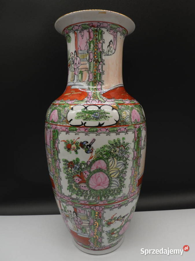 Porcelanowy wazon duży Chiński wys 47 Porcelana i szkło Raszków sprzedam