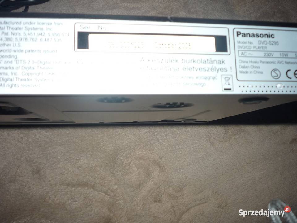 odtwarzacz DVD marki Panasonic Gdynia sprzedam