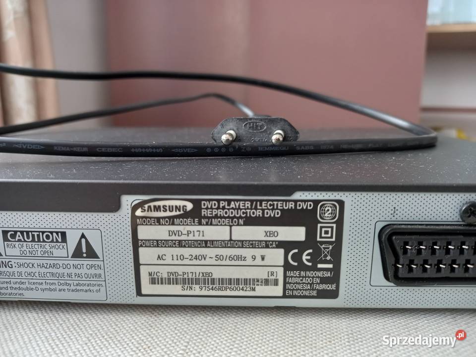 Odkurzacz DVD Samsung DVDP171 Tomaszów Lubelski