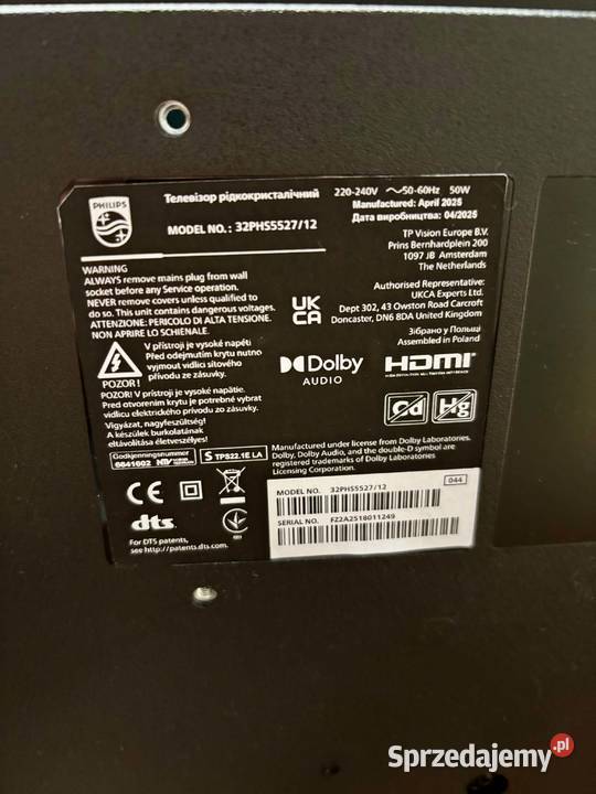 Telewizor LED Philips 32PHS5527 32 HD Ready Elbląg