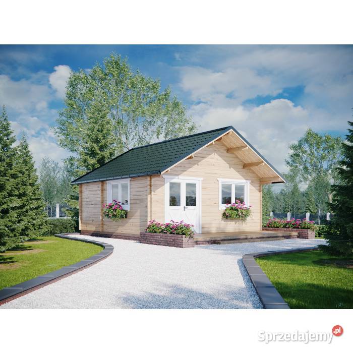 DREWNIANY DOMEK LETNISKOWY JULIA 32 M2 Mrągowo sprzedam