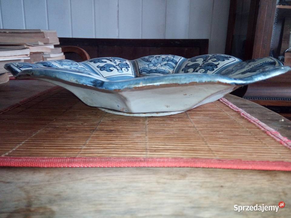 Chińska porcelana okres błękitny Ming klejona podkarpackie