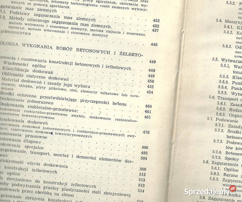 Technologia i organizacja budowy 1965Dyżewski łódzkie