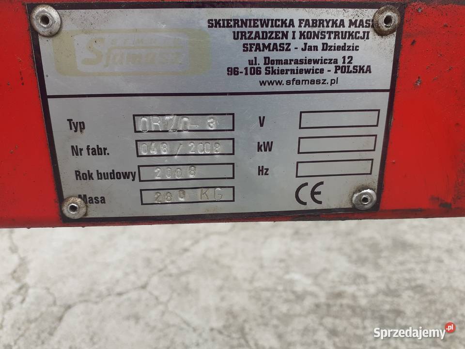 Otrząsarka do wiśni śliwek jabłek itp Wyszonki Kościelne