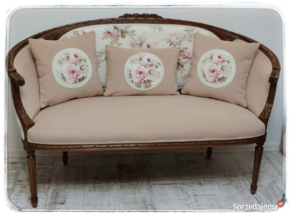Stylowa sofa medalion Ludwik Goleniów sprzedam