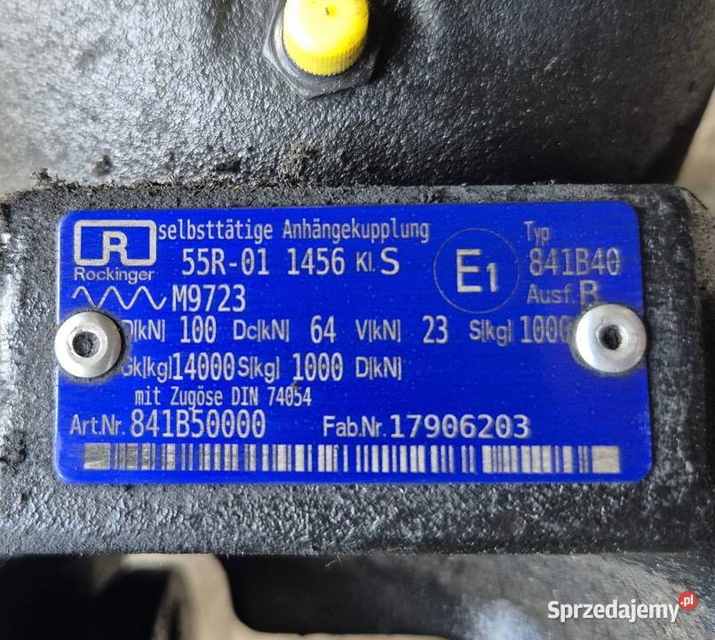 ROCKINGER 841B40 Automatyczny zaczep przyczepy z śląskie