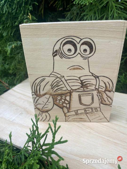 Ręcznie wypalane wzory w drewnie prezenty Książ Wielkopolski