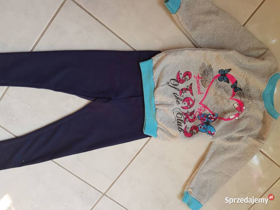 104116 spodnie leginsy bluza bluzka komplet Kielce sprzedam