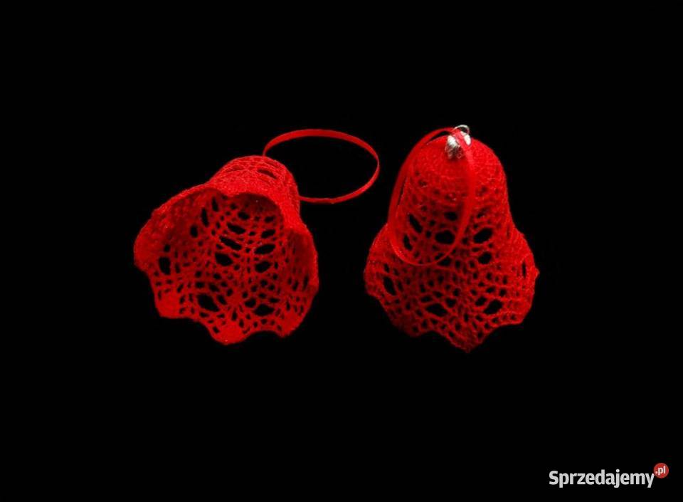 Zawieszka ozdoba szydełkowa na choinkę dzwonek Pozostałe