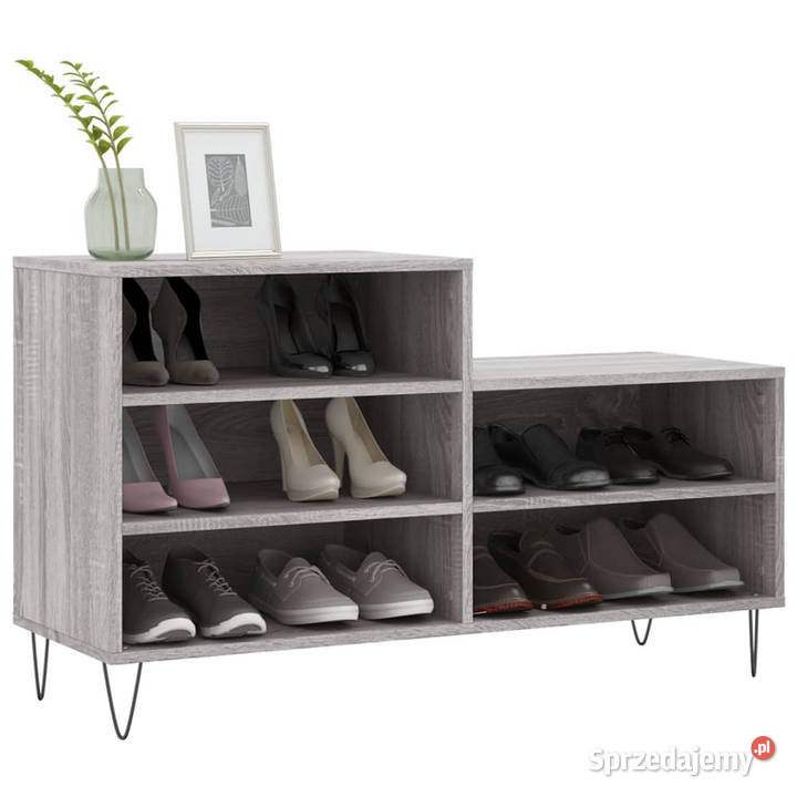 Szafka na buty szary dąb sonoma 102x36x60