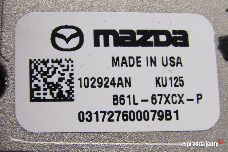KAMERA RADAR ASYSTENT ZMIANY PASA RUCHU MAZDA osobowe