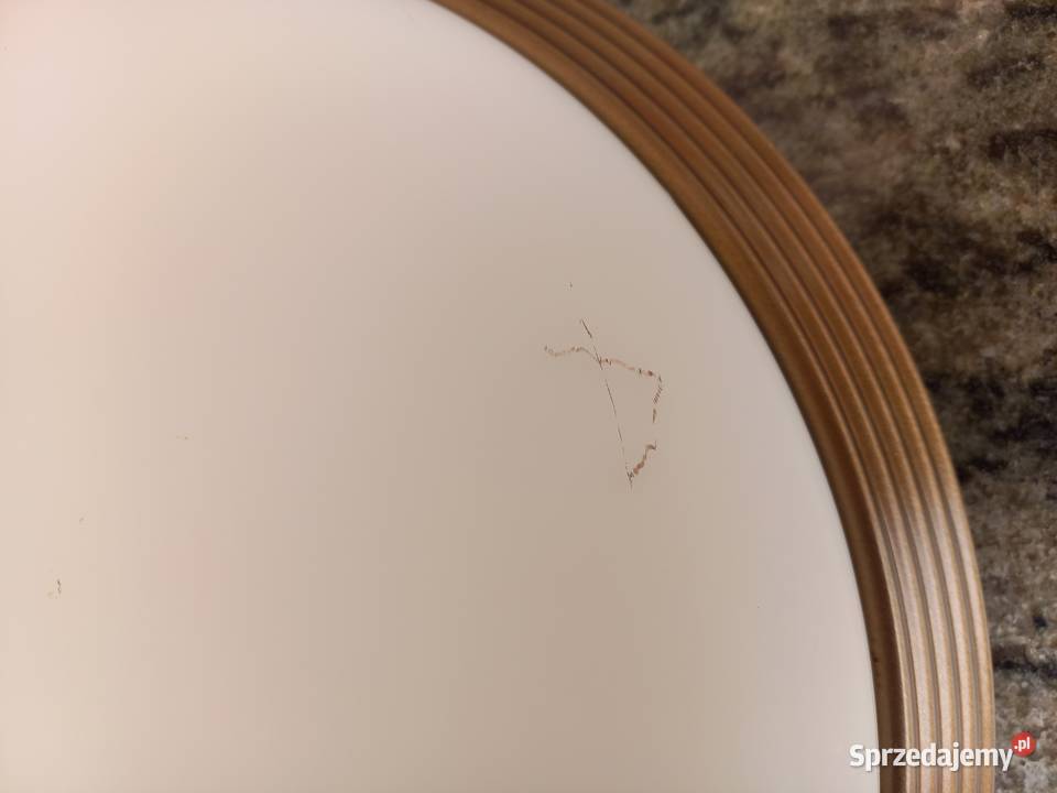 Plafon mosiężny ze szklanym kloszem Lampa Gawroniec sprzedam