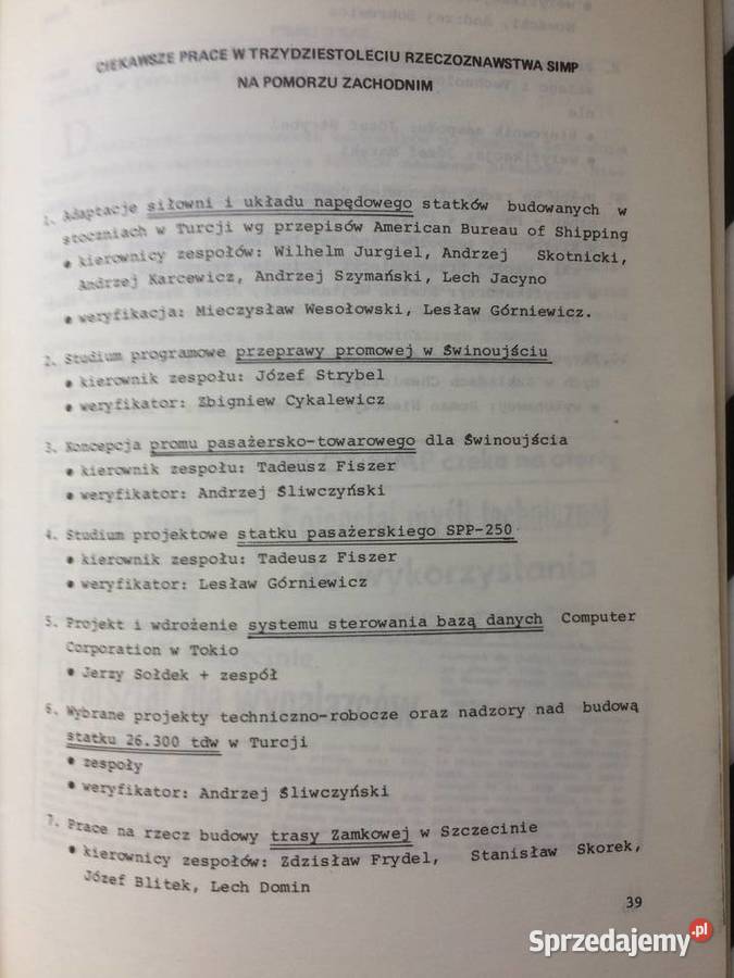 3746 30 Lat Rzeczoznawstwa Stowarzyszenia Szczecin sprzedam