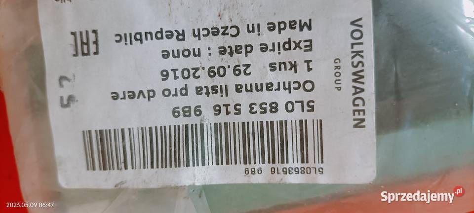 NOWA SKODA YETI LISTWA DRZWI PRZÓD PRAWA Luzino